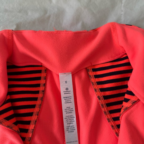 Lululemon Women's Striped Coral Jacket - Picture 6 of 6